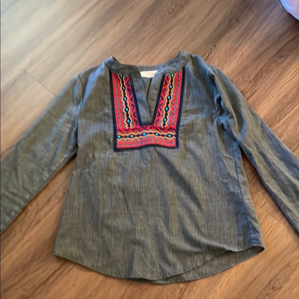 Le Sample Women Long Sleeves Blouse Size Small